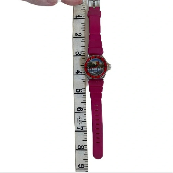 Vintage Watch Palm Tree & Sailboat Vtg 80s